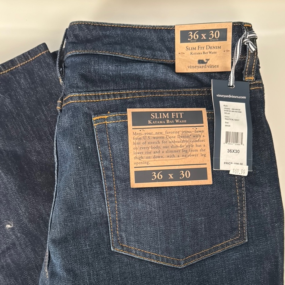 Vineyard Vines Slim Fit Denim Jeans